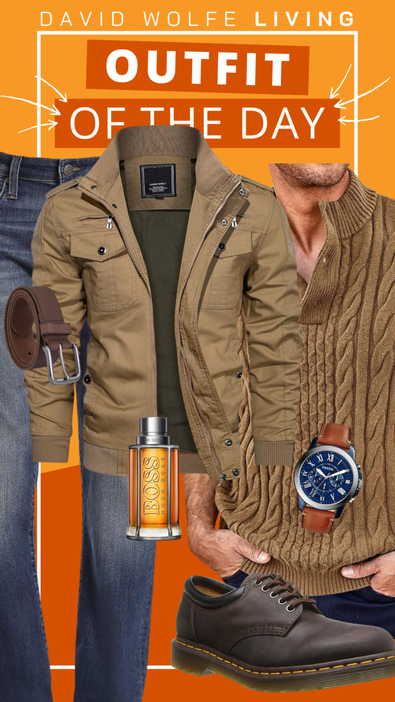 Rugged Fall Style: Layered Look with Classic Browns